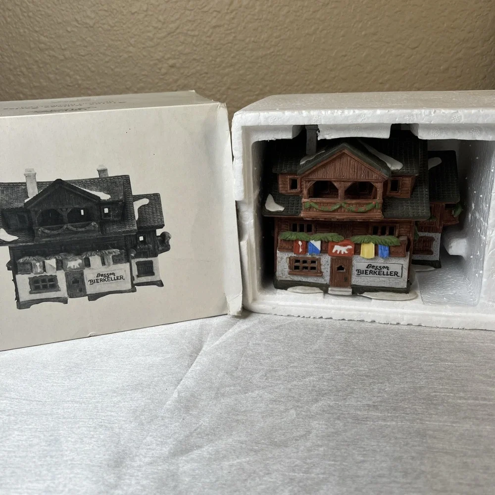 Vintage 1986 Dept 56 Alpine Village Besson Bierkeller #65404 Retired Beer Cellar